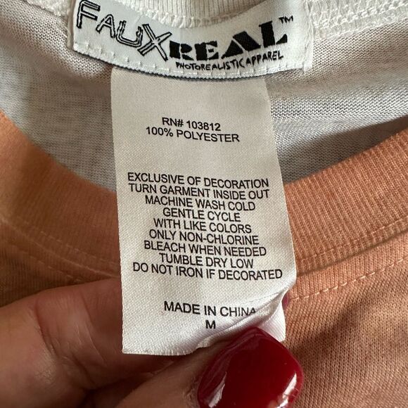 Faux Real Mans Hairy Chest In Ugly Christmas Sweater Vest T shirt Size Medium - Picture 9 of 9